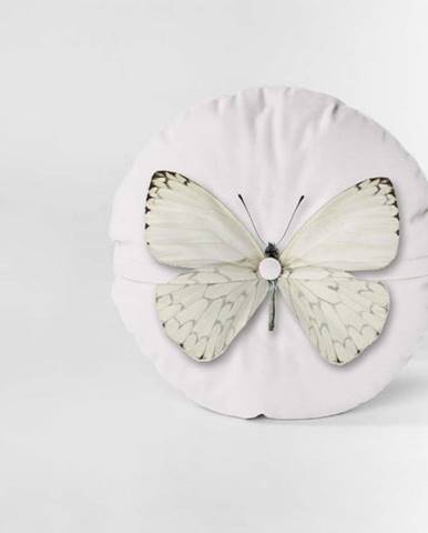 Sametový polštář Velvet Atelier Butterfly, ⌀ 45 cm