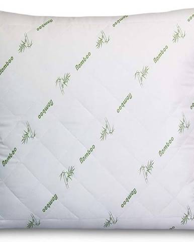 Bílý polštář Good Morning Bamboo, 75x75 cm
