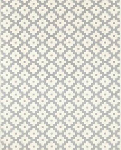 Krémovo-šedý koberec Hanse Home Celebration Lattice, 80 x 150 cm