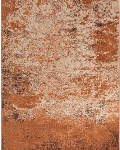 Oranžový koberec s podílem recyklované bavlny Nouristan, 80 x 150 cm