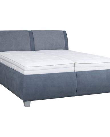 Beldomo - Sleep ČALOUNĚNÁ POSTEL, 180/200 cm, textil, modrá, šedá