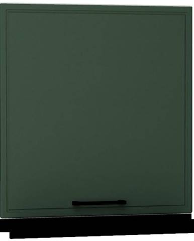 Kuchyňská skříňka Emily w60/68 slim pl s černou digestoří zelená