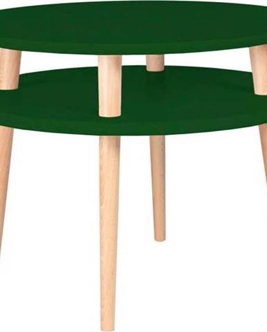 Tmavě zelený konferenční stolek Ragaba Ufo, ⌀ 57 cm