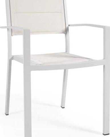 Bílá hliníková venkovní židle Kave Home Sirley