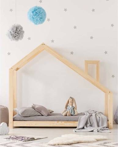 Domečková postel z borovicového dřeva Adeko Mila DMS, 90 x 200 cm