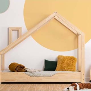 Domečková postel z borovicového dřeva Adeko Luna Bek, 90 x 200 cm