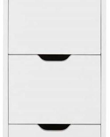 Bílá koupelnová skříňka Støraa Posta, 33 x 100 cm