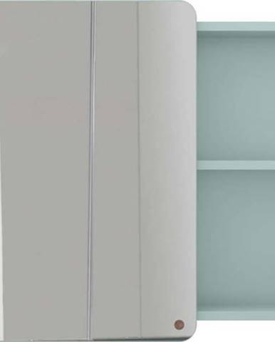 Světle zelená nástěnná koupelnová skříňka se zrcadlem Tom Tailor for Tenzo Color Bath Large