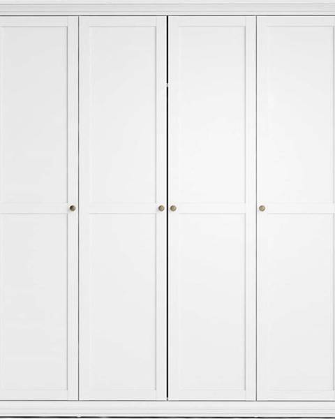 Tvilum Bílá šatní skříň 181x201 cm Paris - Tvilum