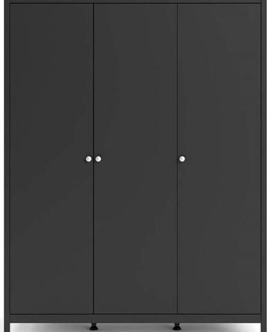 Černá šatní skříň 150x199 cm Madrid - Tvilum