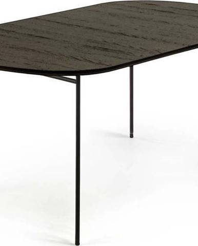 Černý rozkládací jídelní stůl Kave Home Norfort, 140 x 90 cm