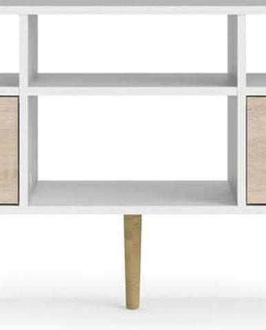 Bílý TV stolek Tvilum Oslo, 117 x 57 cm