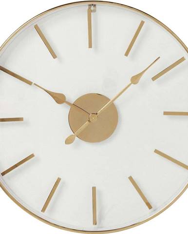 Nástěnné hodiny v růžovozlaté barvě Kare Design, ⌀ 46 cm
