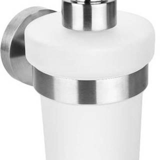 Nerezový závěsný dávkovač mýdla ve stříbrné barvě Sapho X-Steel, 250 ml