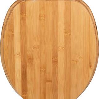 Dřevěné záchodové prkénko se snadným zavíráním Wenko Bambusa, 35 x 41 cm