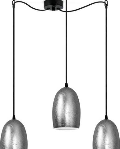 Tříramenné stropní svítidlo ve stříbrné barvě Sotto Luce UME S, ⌀ 14 cm