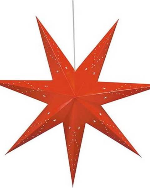 Markslöjd Červená vánoční závěsná světelná dekorace Markslöjd Saturnus, výška 45 cm
