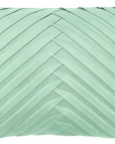 Zelený sametový dekorativní povlak na polštář Westwing Collection Lucie, 30 x 50 cm