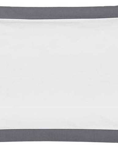 Bílý dekorativní povlak na polštář z bavlněného perkálu Westwing Collection, 40 x 80 cm