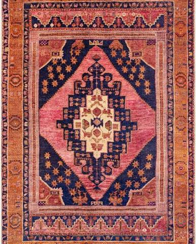 Oranžovo-růžový koberec Floorita Senneh, 160 x 230 cm