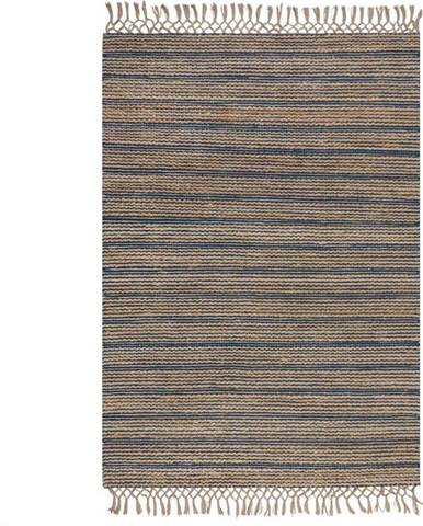 Modrý jutový koberec Flair Rugs Equinox, 120 x 170 cm
