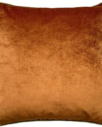 Oranžový sametový povlak na polštář Joynodes Paul, 43 x 43 cm