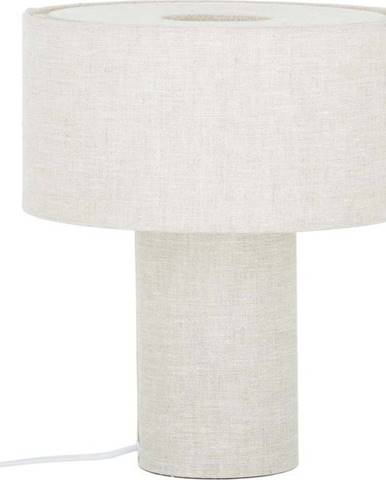 Bílá stolní lampa Westwing Collection Ron, výška 35 cm