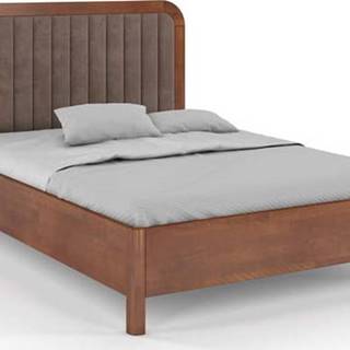 Karamelově hnědá dvoulůžková postel z bukového dřeva Skandica Visby Modena, 180 x 200 cm