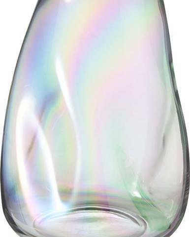 Irisovaná foukaná skleněná váza Westwing Collection Rainbow, výška 26 cm