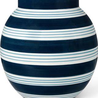 Tmavě modro-bílá keramická váza Kähler Design Nuovo, výška 20,5 cm