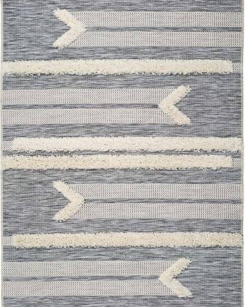 Universal Bílo-šedý koberec Universal Cheroky Line, 130 x 190 cm
