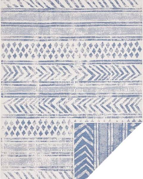 NORTHRUGS Modro-krémový venkovní koberec NORTHRUGS Biri, 160 x 230 cm