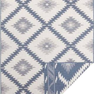 Modro-krémový venkovní koberec NORTHRUGS Malibu, 170 x 120 cm