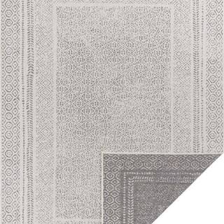 Šedo-bílý venkovní koberec Ragami Berlin, 200 x 290 cm