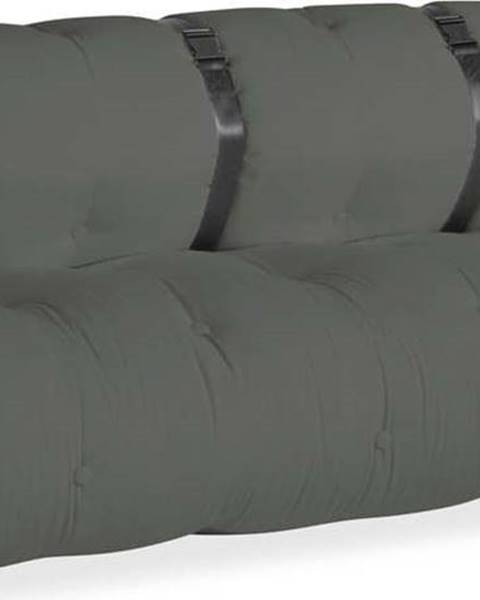 Karup Design Tmavě šedá rozkládací pohovka vhodná do exteriéru Karup Design Design OUT™ Buckle Up Dark Grey