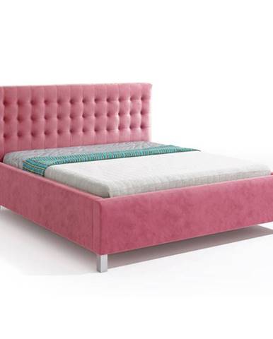 Čalouněná postel Adore 180x200, růžová