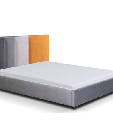 Čalouněná postel Nisha 180x200, šedá
