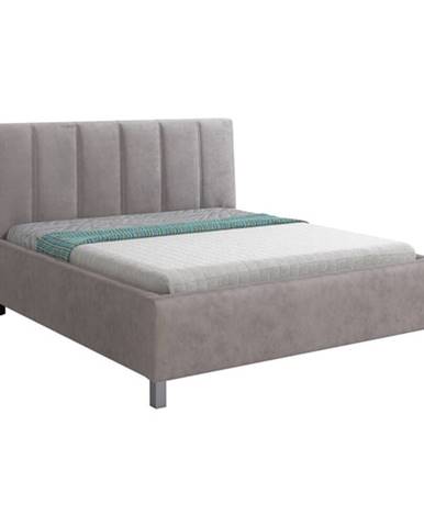 Čalouněná postel Valentina 180x200, šedá
