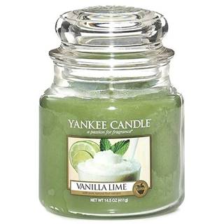 Svíčka Yankee candle Vanilka s limetkami, 411g