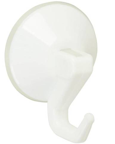 Přísavný plastový háček, průměr 43 mm, bílá