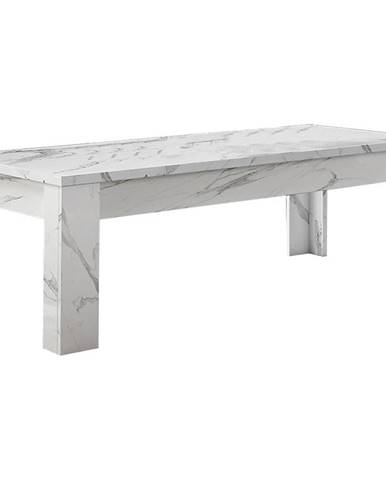 Konferenční stolek Carrara mramor bílá