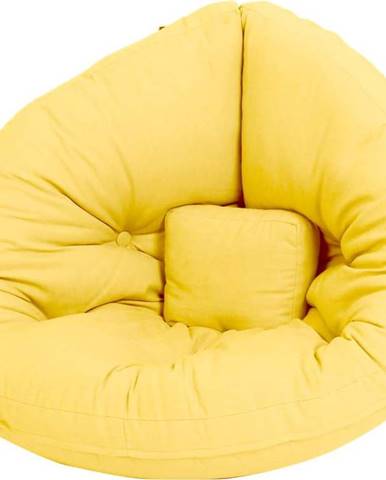 Žluté relaxační dětské křesílko Mini Nido - Karup Design