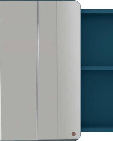 Tmavě modrá nástěnná koupelnová skříňka se zrcadlem Tom Tailor Color Bath Large