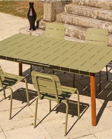 Set kovového zahradního nábytku v olivově zelené barvě Ezeis Alicante