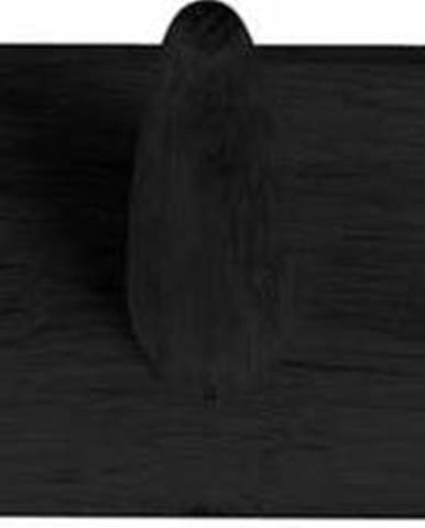 Černý věšák na oblečení z dubového dřeva Canett Uno, šířka 40 cm