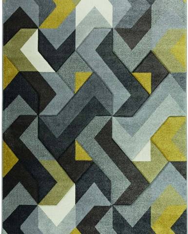 Zeleno-šedý koberec Flair Rugs Aurora, 200 x 290 cm