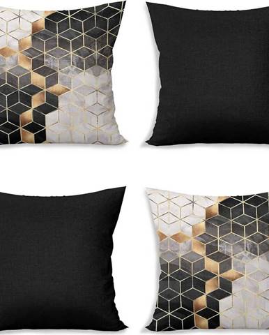 Povlaky na polštáře v sadě 4 ks 43x43 cm Optic - Minimalist Cushion Covers