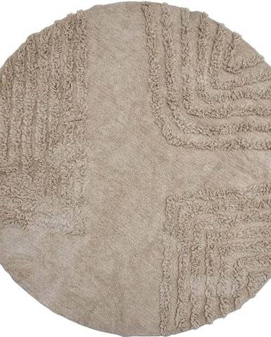 Béžový kulatý koberec ø 180 cm Clarie - Bloomingville