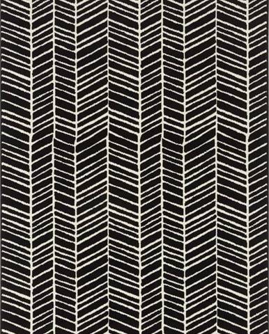 Černý koberec Ragami Velvet, 180 x 260 cm