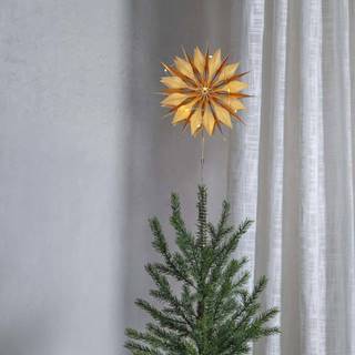Světelná špička na vánoční stromek ve zlaté barvě Flinga - Star Trading